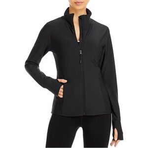 NWT Aqua Women’s Athletic Black Zip Up Fitness Workout Jacket in size XS